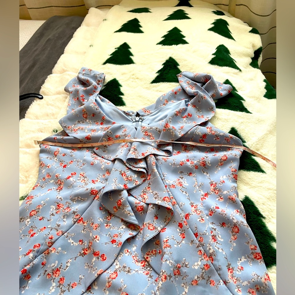 FLORAL RUFFLE PRINT DRESS - Picture 5 of 8
